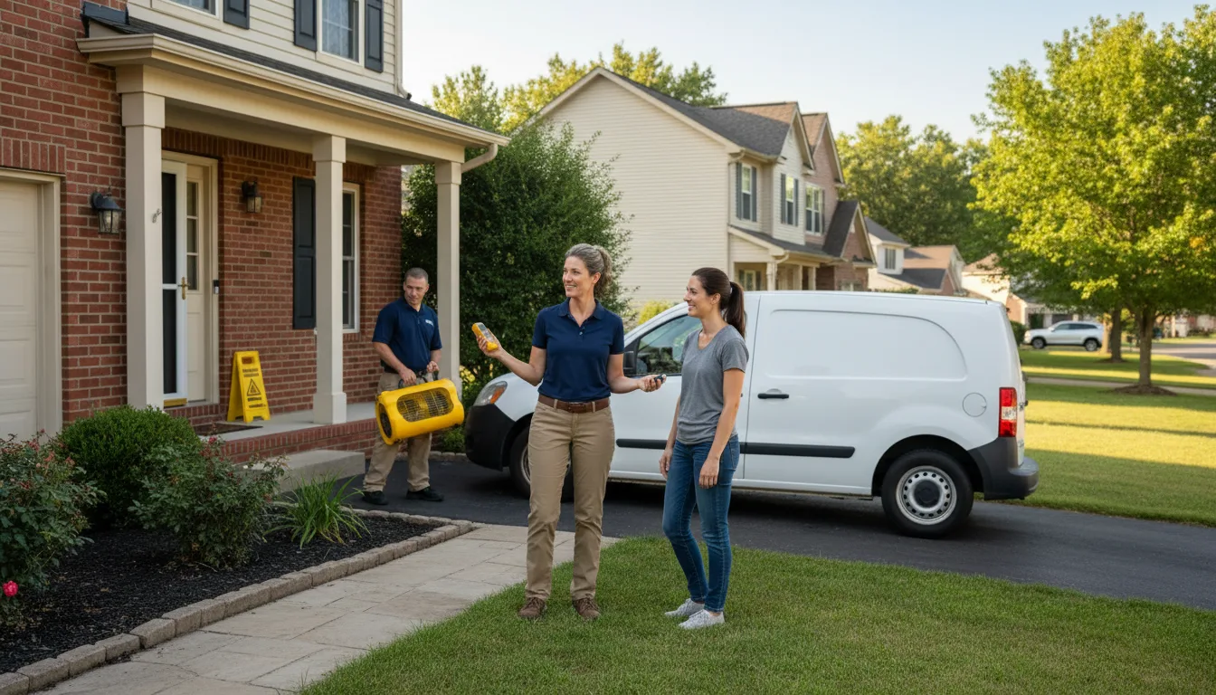 Water restoration image for Dehumidification And Cleanup Services in Kellyville, OK